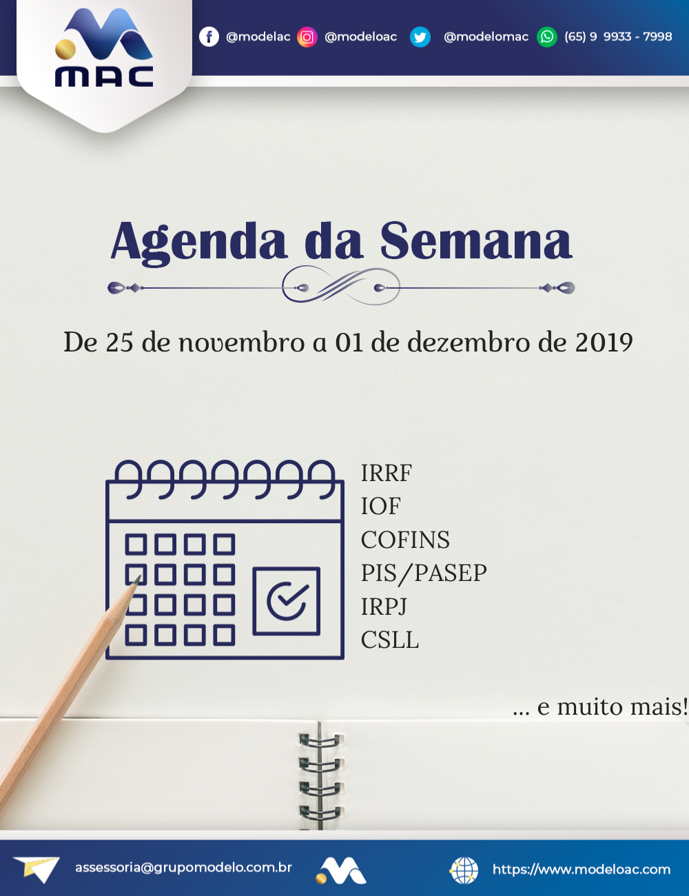 Agenda Semanal