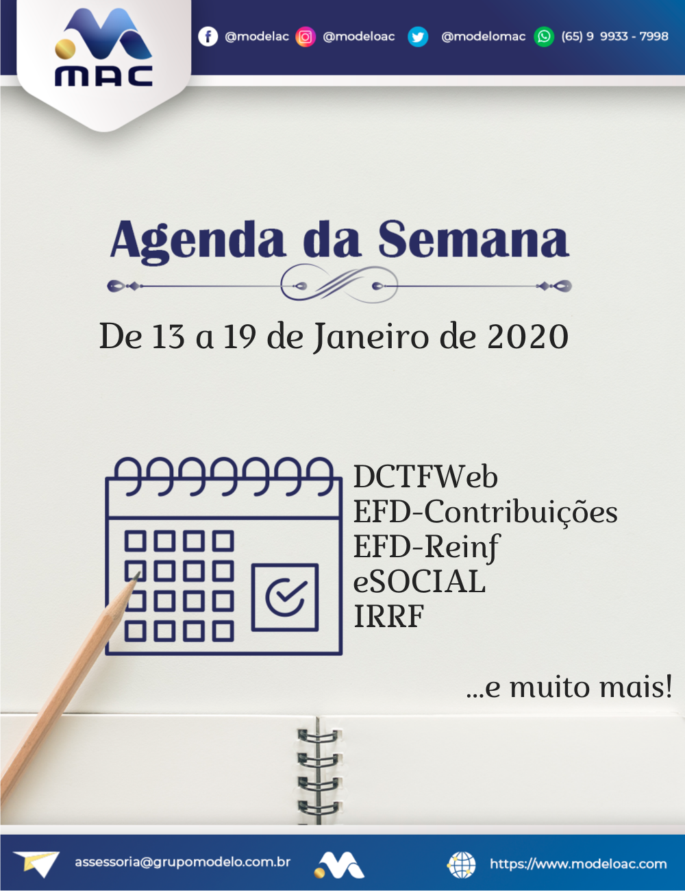 Agenda semanal