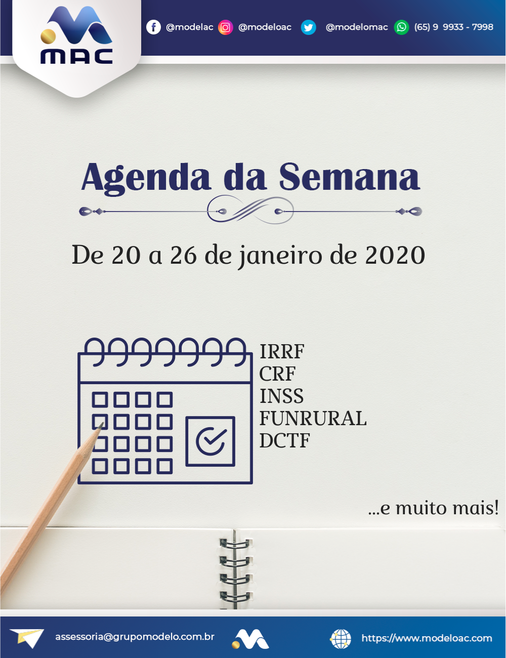 Agenda semanal